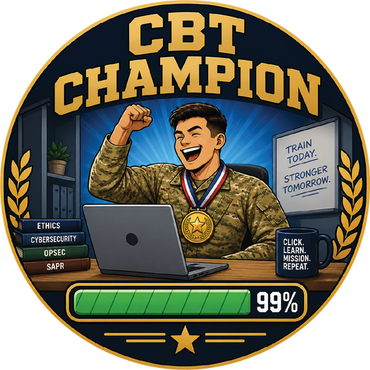 CBT Champion Military Magnet | Funny Fridge & Toolbox Magnet
