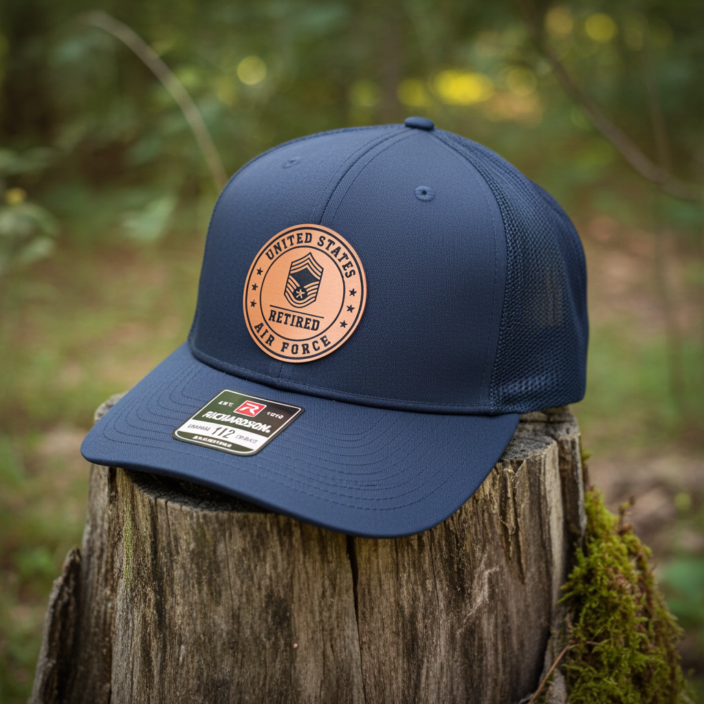 Air Force Retired Patch Hat with Rank