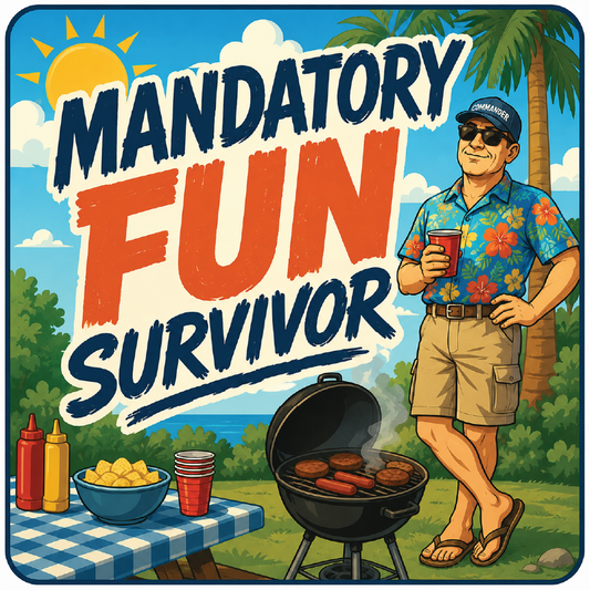 Mandatory Fun Survivor Military Magnet | Funny Fridge & Toolbox Magnet